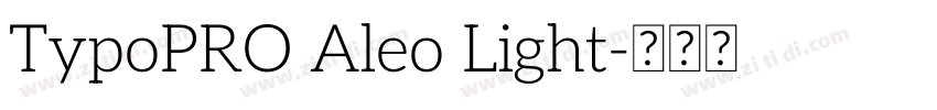 TypoPRO Aleo Light字体转换
